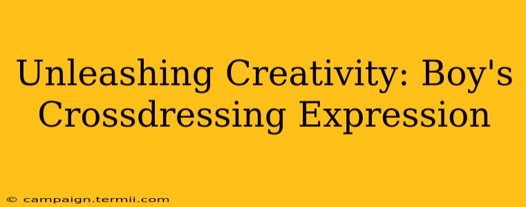 Unleashing Creativity: Boy's Crossdressing Expression