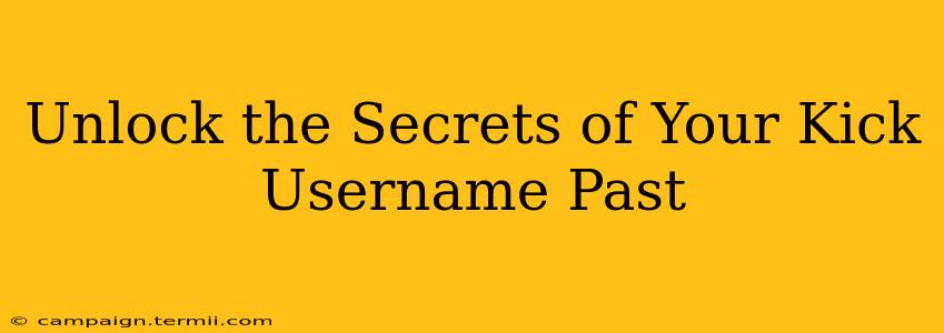 Unlock the Secrets of Your Kick Username Past