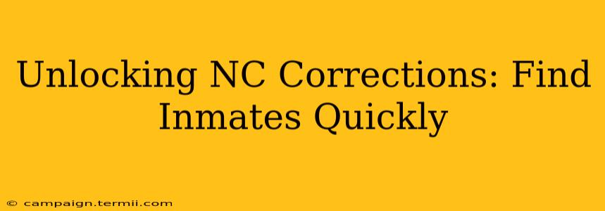 Unlocking NC Corrections: Find Inmates Quickly