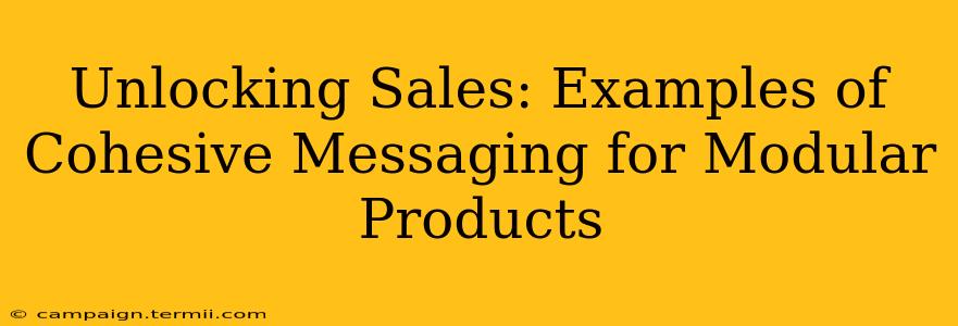 Unlocking Sales: Examples of Cohesive Messaging for Modular Products