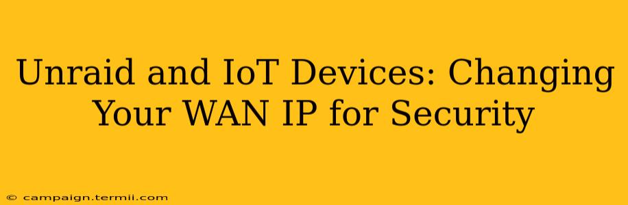 Unraid and IoT Devices: Changing Your WAN IP for Security