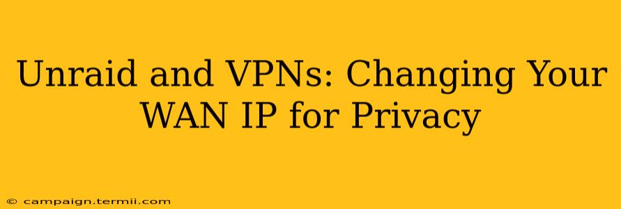 Unraid and VPNs: Changing Your WAN IP for Privacy