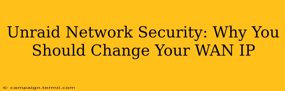 Unraid Network Security: Why You Should Change Your WAN IP