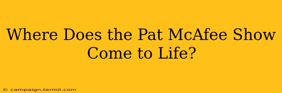 Where Does the Pat McAfee Show Come to Life?