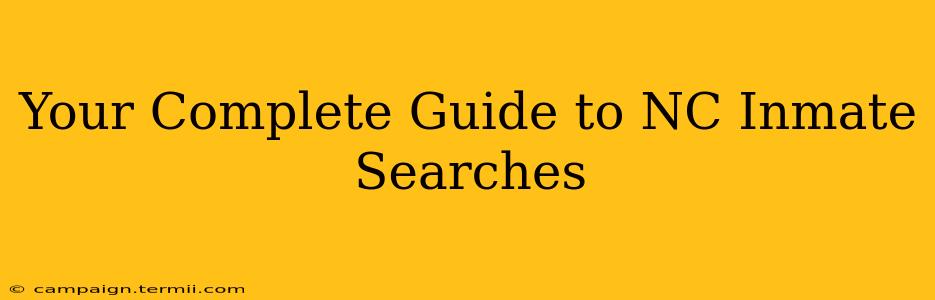 Your Complete Guide to NC Inmate Searches