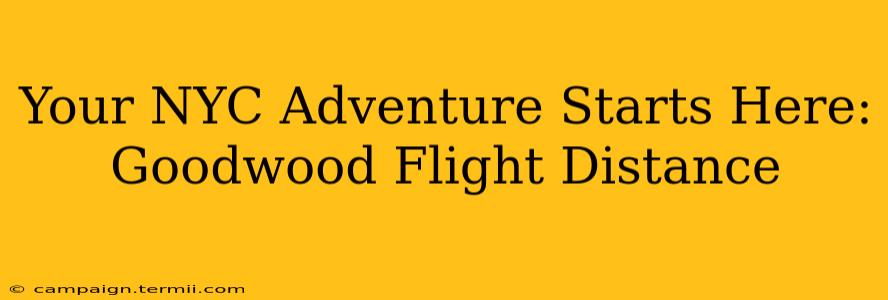 Your NYC Adventure Starts Here: Goodwood Flight Distance