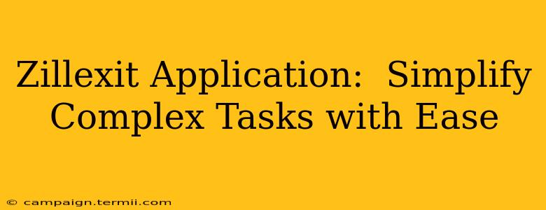 Zillexit Application:  Simplify Complex Tasks with Ease